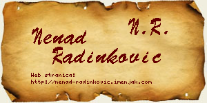 Nenad Radinković vizit kartica